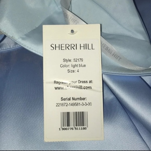 ✨SOLD✨ Blue Sherri Hill homecoming dress 52197 - Picture 7 of 8